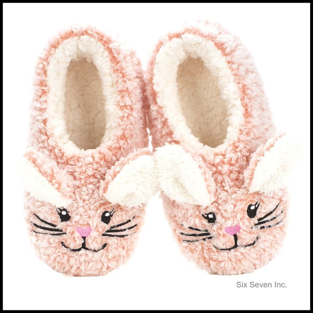 Warm Fuzzy Slipper Socks with Grippers Non Slip Cozy Animal House Slippers